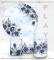 PAINEL E TRIO FLORAL AZUL