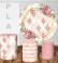 PAINEL E TRIO FLORAL ROSA