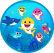 PAINEL REDONDO BABY SHARK