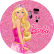 PAINEL REDONDO BARBIE