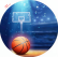 PAINEL REDONDO BASQUETE