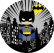 PAINEL REDONDO BATMAN BABY CUTE
