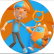 PAINEL REDONDO BLIPPI