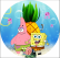 PAINEL REDONDO BOB ESPONJA