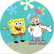 PAINEL REDONDO BOB ESPONJA