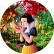 PAINEL REDONDO BRANCA DE NEVE