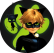 PAINEL REDONDO CAT NOIR
