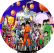 PAINEL REDONDO DRAGON BALL