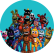 PAINEL REDONDO FIVE NIGHTS AT FREDDY