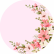 PAINEL REDONDO FLORAL