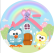 PAINEL REDONDO GALINHA CUTE