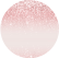 PAINEL REDONDO GLITTER ROSE