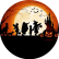 PAINEL REDONDO HALLOWEEN