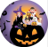 PAINEL REDONDO HALLOWEEN