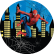 PAINEL REDONDO HOMEM ARANHA