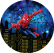 PAINEL REDONDO HOMEM ARANHA
