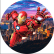 PAINEL REDONDO HOMEM DE FERRO