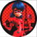 PAINEL REDONDO LADY BUG