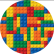 PAINEL REDONDO LEGO