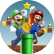 PAINEL REDONDO MARIO BROS