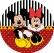 PAINEL REDONDO MINNIE MICKEY