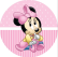 PAINEL REDONDO MINNIE ROSA BABY