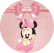PAINEL REDONDO MINNIE ROSA BABY