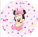 PAINEL REDONDO MINNIE ROSA BABY