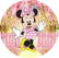 PAINEL REDONDO MINNIE ROSA