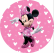 PAINEL REDONDO MINNIE ROSA
