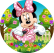 PAINEL REDONDO MINNIE ROSA