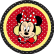 PAINEL REDONDO MINNIE VERMELHA
