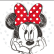 PAINEL REDONDO MINNIE VERMELHA