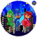 PAINEL REDONDO PJ MASKS