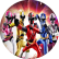 PAINEL REDONDO POWER RANGERS