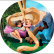 PAINEL REDONDO RAPUNZEL