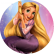 PAINEL REDONDO RAPUNZEL