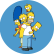 PAINEL REDONDO SIMPSONS