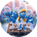 PAINEL REDONDO SMURFS