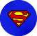 PAINEL REDONDO SUPER MAN