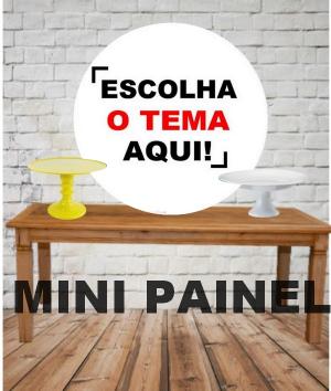 MINI painel Redondo de mesa 50x50 QUALQUER TEMA DO CATÁLOGO tecido 50x50  elastico  
