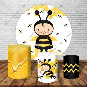 PAINEL E TRIO ABELHINHA TECIDO   MALHA  PREMIUM  