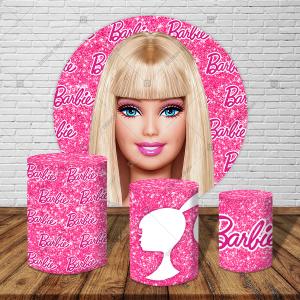 PAINEL E TRIO  BARBIE TECIDO 30X30  MALHA  PREMIUM  