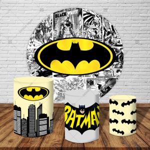 PAINEL E TRIO  BATMAN TECIDO 30X30  MALHA  PREMIUM  
