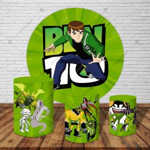 PAINEL E TRIO BEN 10 TECIDO   MALHA  PREMIUM  
