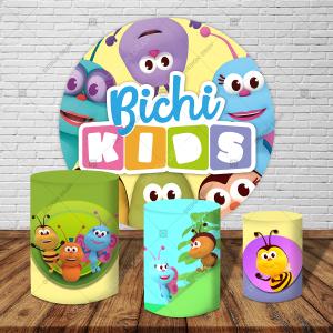 PAINEL E TRIO BICHIKIDS TECIDO   MALHA  PREMIUM  