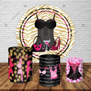 PAINEL E TRIO Chá de Lingerie TECIDO   MALHA  PREMIUM  