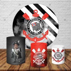 PAINEL E TRIO  CORINTHIANS TECIDO   MALHA  PREMIUM  