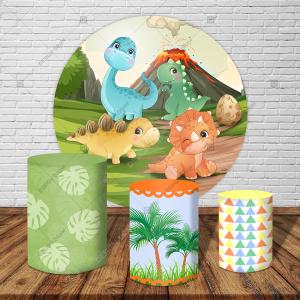 PAINEL E TRIO  DINO BABY TECIDO   MALHA  PREMIUM  