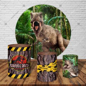 PAINEL E TRIO  DINOSSAURO TECIDO   MALHA  PREMIUM  
